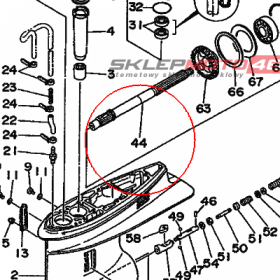 YAMAHA - WAL SRUBY NAPED. nr: 6H1456110100