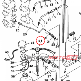 YAMAHA - WSKAZNIK OLEJU nr: 6H1857201600