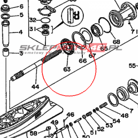 YAMAHA - KOLO ZEBATE nr: 6H3455710000