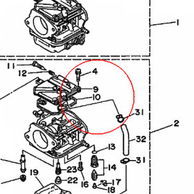 YAMAHA - USZCZELNIACZ nr: 6H4141470000