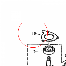 YAMAHA - USZCZELNIACZ nr: 6H4153690100