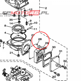 YAMAHA - MEMBRANA nr: 6J8244710000