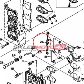 YAMAHA - ROD, ACCEL. LEVER nr: 6J8412170000