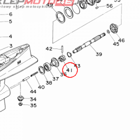 YAMAHA - ZABIERAK SPRZEGLA nr: 6J8456310100