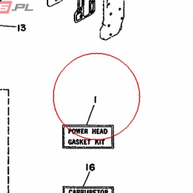 YAMAHA - USZCZELKI, KOMPL. nr: 6J8W00010000
