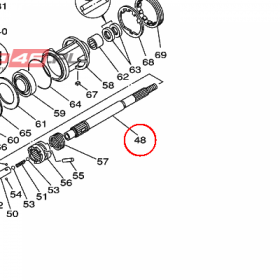 YAMAHA - WAL SRUBY NAPED. nr: 6J9456110100