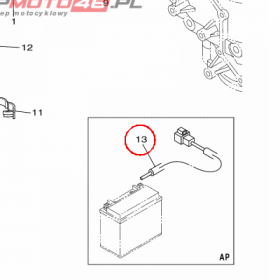 YAMAHA - WIRE, LEAD (ISOLATOR CABLE) nr: 6KW819490000