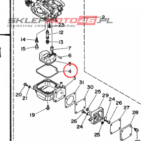 YAMAHA - USZCZELKA nr: 6L2143840100
