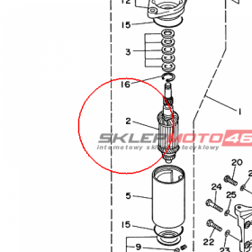 YAMAHA - WIRNIK ROZRUSZNIKA nr: 6L2818501100