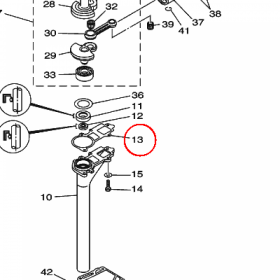 YAMAHA - USZCZELNIACZ nr: 6L515369A000