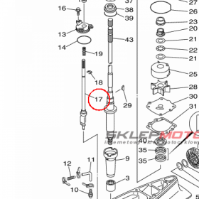 YAMAHA - WALEK KRZYWKOWY nr: 6L6441500100