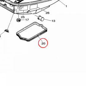 YAMAHA - RUBBER SEAL BOTTOM nr: 6N0G27160000