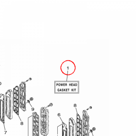 YAMAHA - USZCZELKI, KOMPL. nr: 6P2W00010100