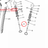 YAMAHA - zawor dolot. nr: 6S5121110000