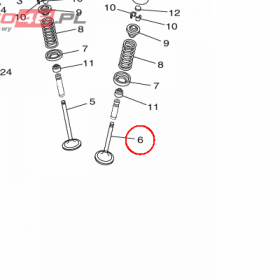 YAMAHA - ZAWOR WYDECH. nr: 6S5121210000