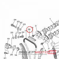 YAMAHA - NAPINACZ LANC. ROZ. nr: 6S5122410000