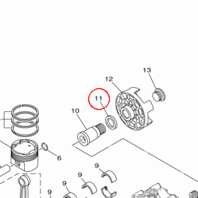 YAMAHA - WASHER nr: 6S5122890000