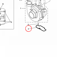 YAMAHA - O-RING nr: 6S51416A0000