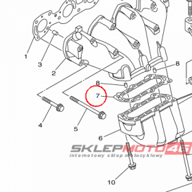 YAMAHA - USZCZELNIACZ nr: 6S5147390000