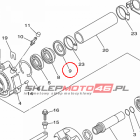 YAMAHA - WASHER, THRUST nr: 6S5456131000