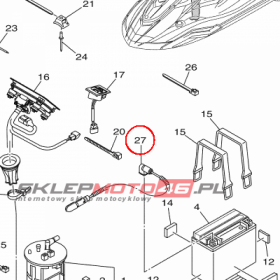 YAMAHA - WIRE, MINUS LEAD nr: 6S5821160000