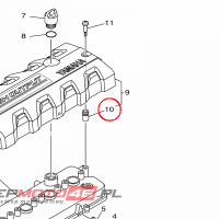 YAMAHA - GROMMET, ANODE nr: 6S5E13280000