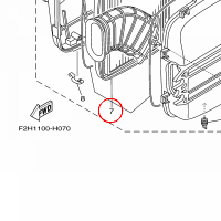 YAMAHA - filtr powietrza nr: 6S5E44510100