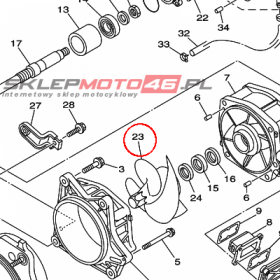 YAMAHA - WIRNIK POMPY nr: 6S5R13210300 > 6S5R13210400