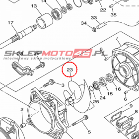 YAMAHA - WIRNIK POMPY nr: 6S5R13210400
