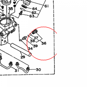 YAMAHA - VALVE SUB ASSY nr: 6T4438020100