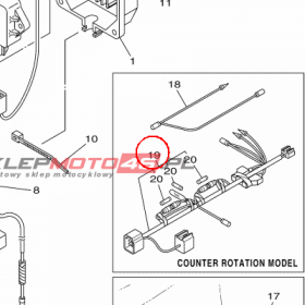 YAMAHA - WIAZKA ELEKTRYCZNA nr: 6Y8813150000