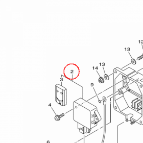 YAMAHA - REMOTE CONTROL UNIT ASSY nr: 6Y8862600200