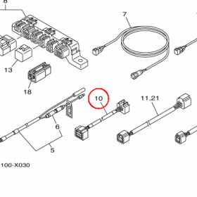 YAMAHA - PRZEWOD EL. nr: 6Y9835530000