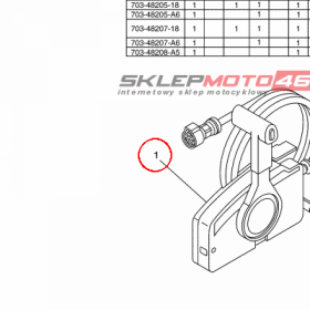 YAMAHA - REMOTE CONTROL ASSY nr: 70348203A400