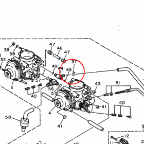 YAMAHA - USZCZELNIACZ nr: 822141470000