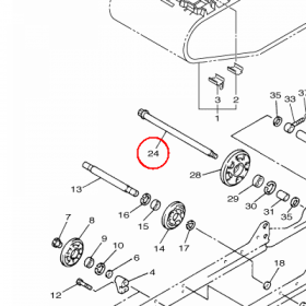 YAMAHA - REAR AXLE COMP. nr: 83R475201000