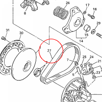 YAMAHA - pas napedowy nr: 89L176410200
