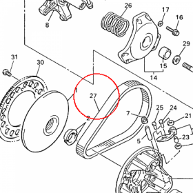 YAMAHA - pas napedowy nr: 89L176410200