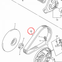 YAMAHA - pas napedowy nr: 8DN176410100