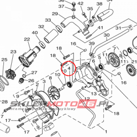 YAMAHA - USZCZELNIACZ nr: 8ES124380000