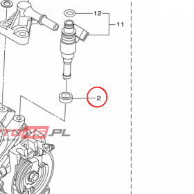 YAMAHA - USZCZELKA nr: 8FP135560000