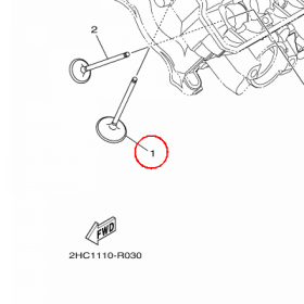 YAMAHA - zawor dolot. nr: 8GL121111000