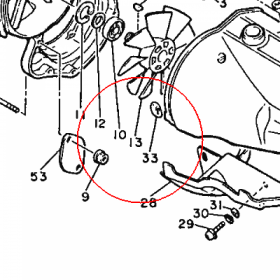 YAMAHA - WENTYLATOR nr: 8H8126110100