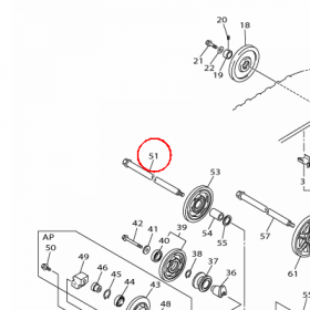 YAMAHA - REAR AXLE COMP. nr: 8JN475200000