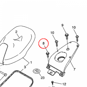 YAMAHA - sruba nr: 9010506X0200
