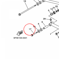 YAMAHA - sruba nr: 901051013500