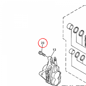 YAMAHA - sruba nr: 90105105A700