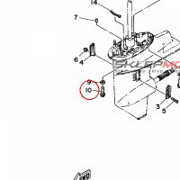 YAMAHA - sruba nr: 9010510M1200