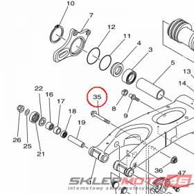 YAMAHA - sruba nr: 901051206400