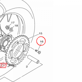 YAMAHA - sruba nr: 901090807800